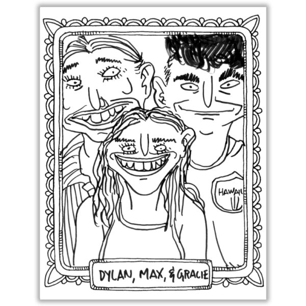 3-Person Bad Caricature - Image 3