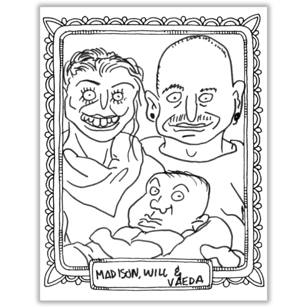 3-Person Bad Caricature - Image 4