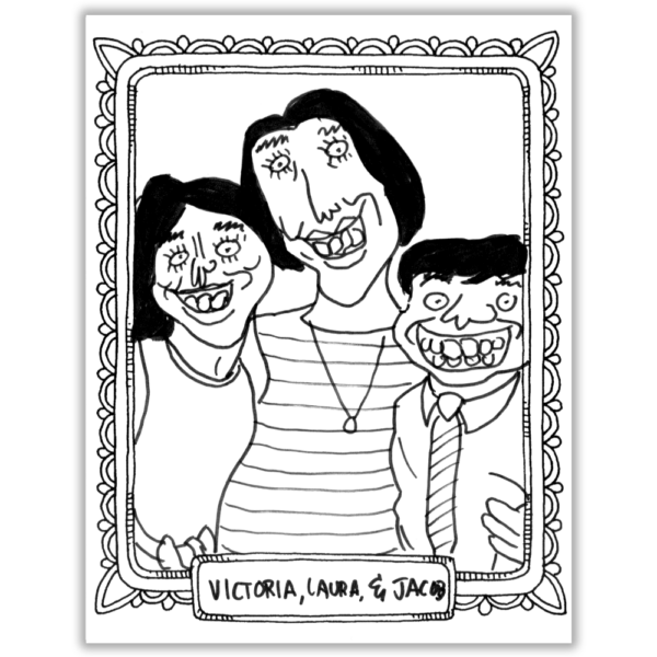3-Person Bad Caricature - Image 5